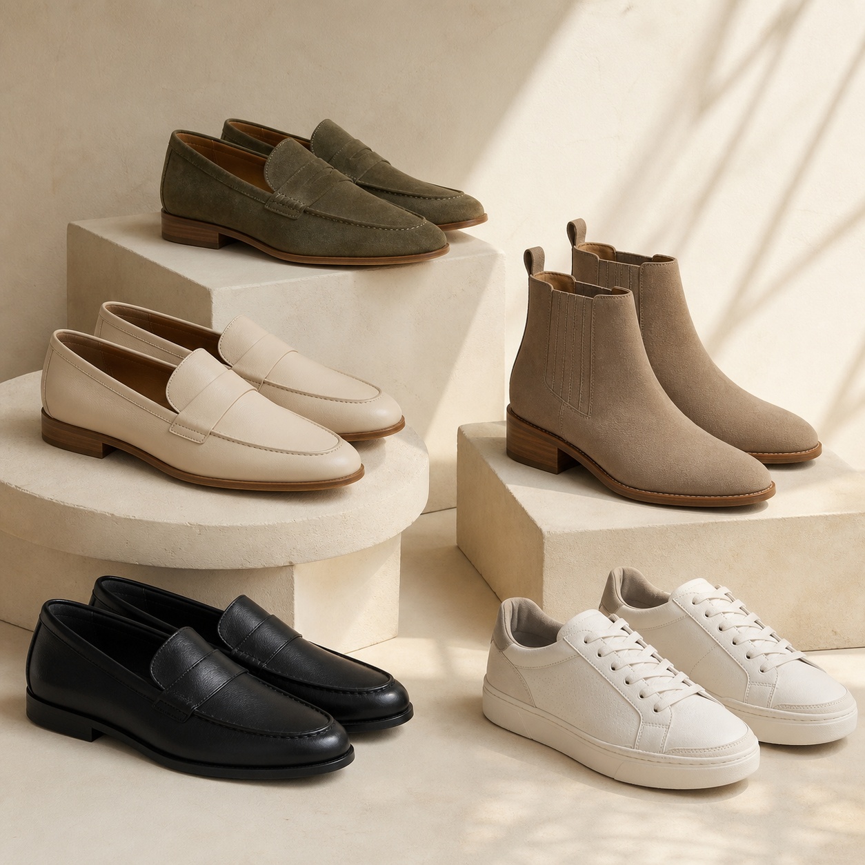 Modern footwear collection