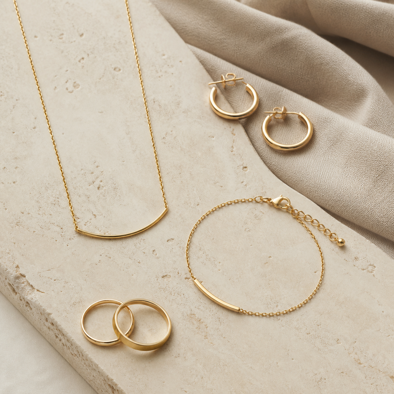 Minimal jewelry and accessories