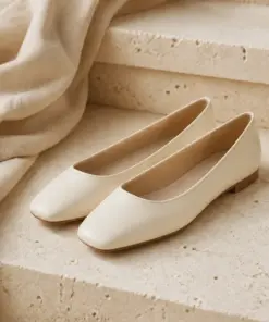 Leather Ballet Flats - Image 3