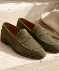 Suede Penny Loafers