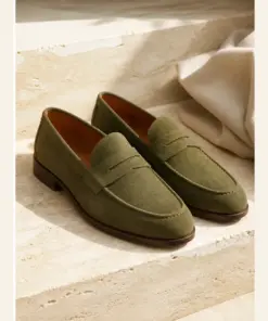 Suede Penny Loafers - Image 3