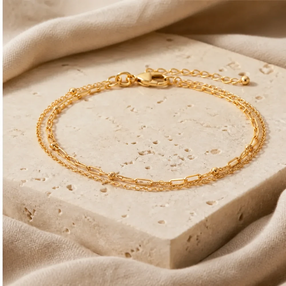 Layered Chain Bracelet - Image 3