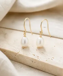 Pearl Drop Earrings - Image 3