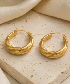 Sculpted Hoop Earrings