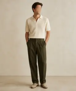 Relaxed Pleated Trousers
