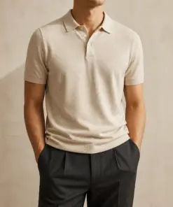 Textured Cotton Polo