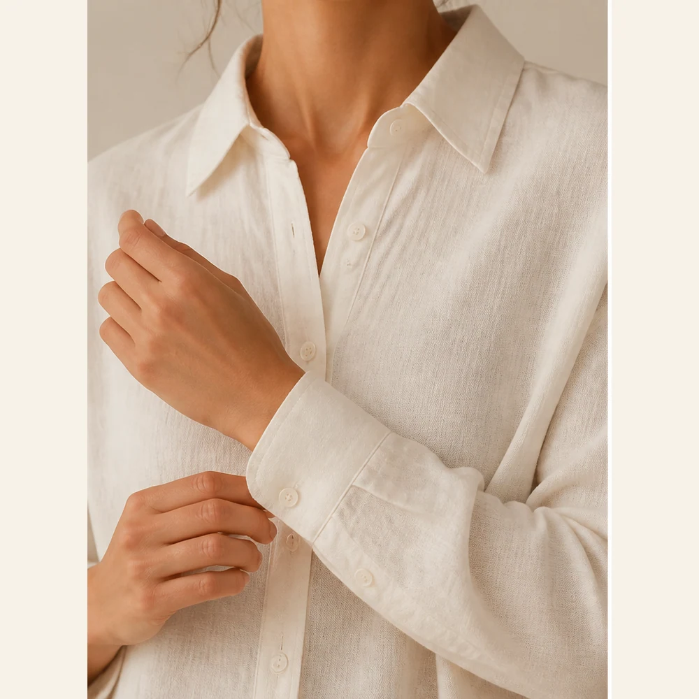 Relaxed Linen-Blend Shirt - Image 2