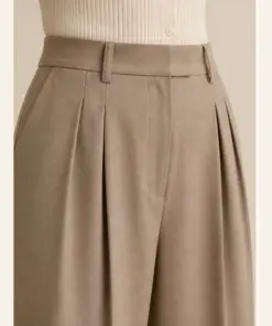 Alternative view of Pleated Wide-Leg Trousers