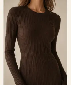 Alternative view of Ribbed Knit Midi Dress